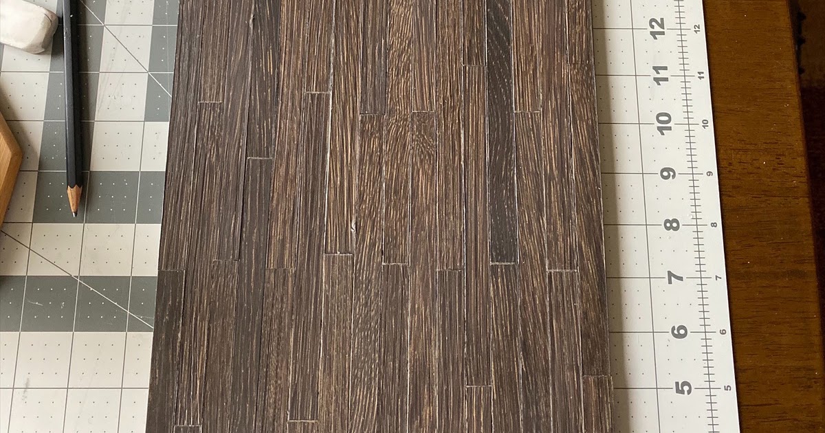 Dollhouse Flooring From Actual Vinyl Flooring