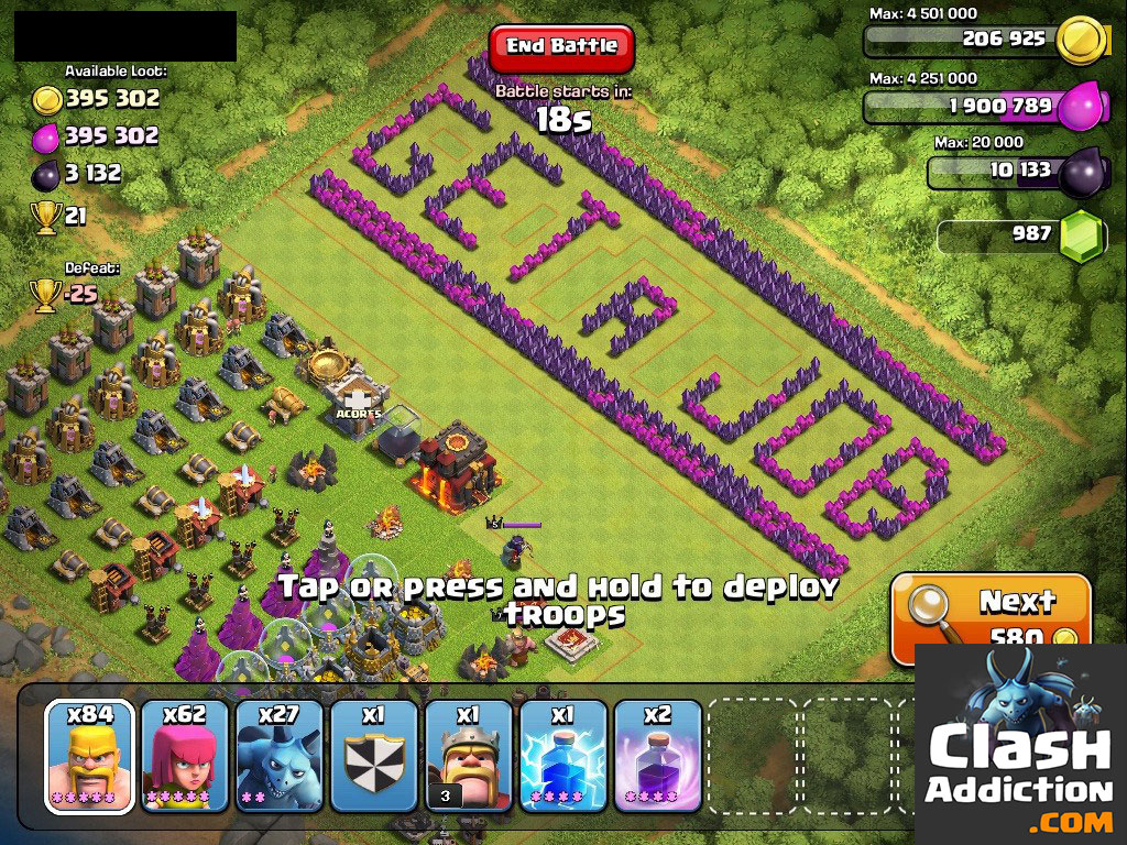 Clash of clan Best performance**clash of clans Attack and get best