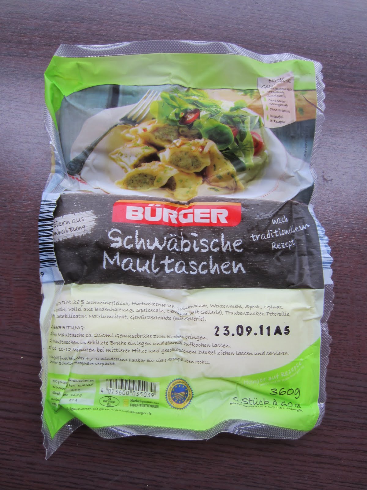 Danielas bunte Warenwelt: Bürger: Schwäbische Maultaschen nach ...