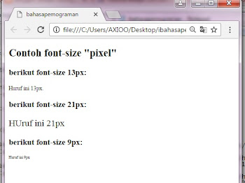 Font-Size dalam CSS