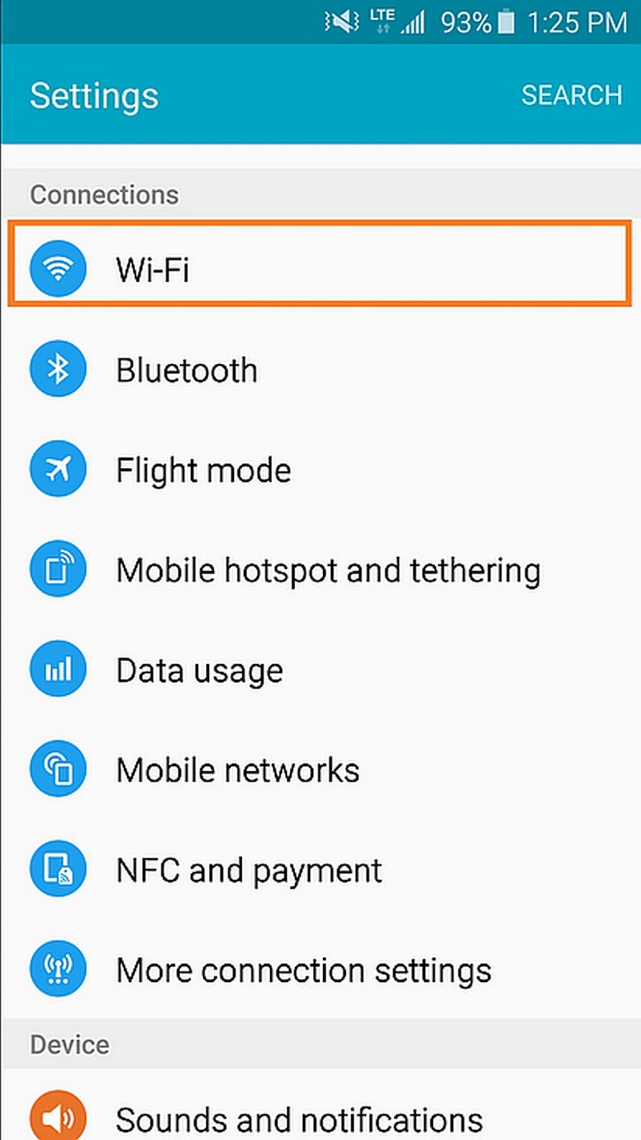 Galaxy S7 Manual Connecting WiFi | Manual and Tutorial