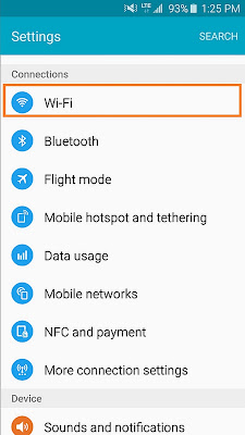 Galaxy S7 Manual Connecting WiFi