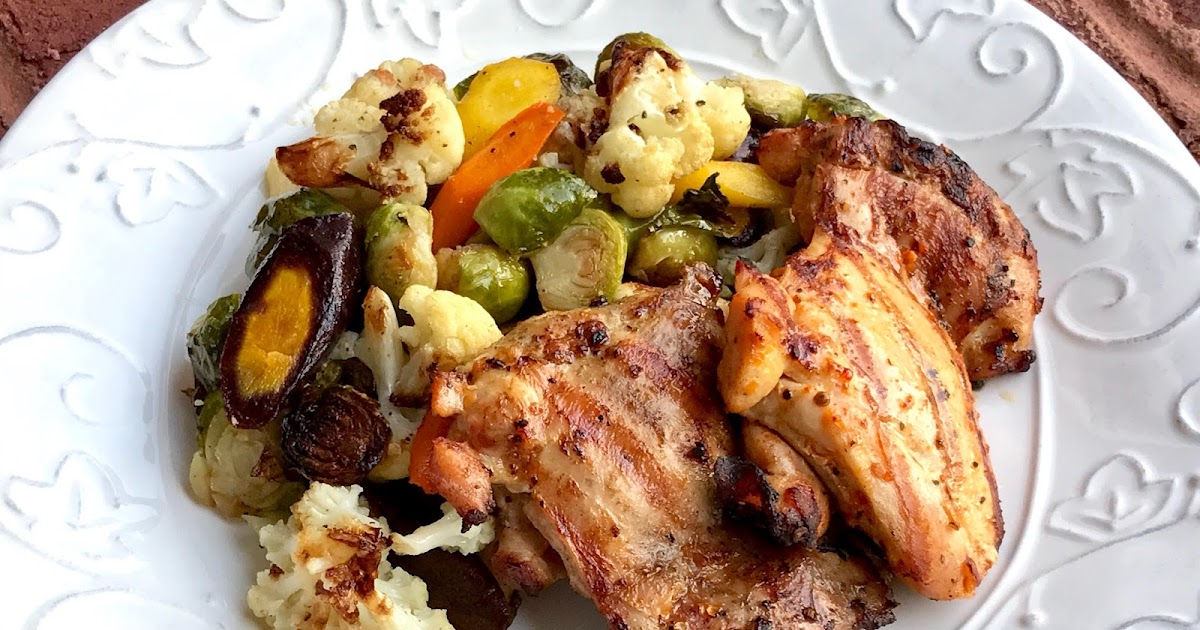 Gourmet Girl Cooks Grilled ChipotleTangerine Thighs and Roasted