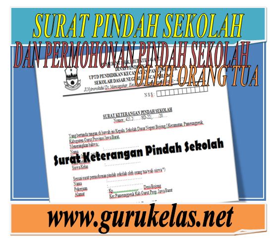 Surat Keterangan Pindah Sekolah dan Surat Permohonan Pindah Sekolah