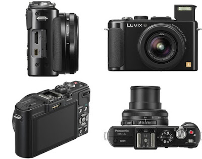 Panasonic Lumix LX7 in black, new panasonic lumix camera, compact system camera, point to shoot camera