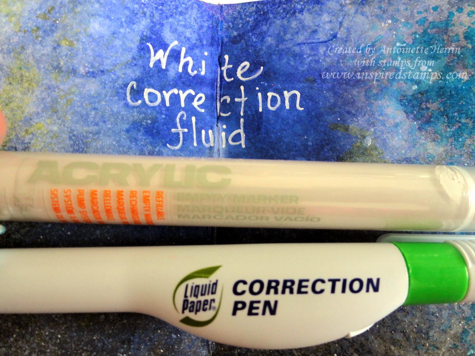 inspired stamps...the blog Day 17 Best White Pen for Art Journaling