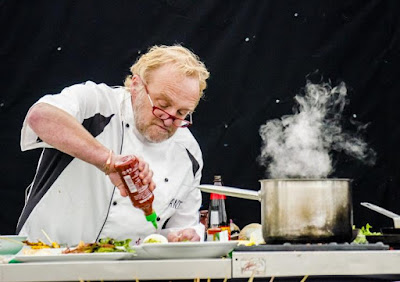 Chef demonstrations at the Porthleven Food Festival 