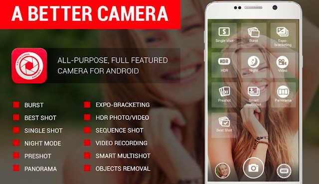 Aplikasi Kamera terbaik untuk android seperti DSLR 