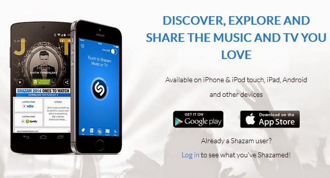 Get full Details of Unknown songs with Shazam Mobile Application