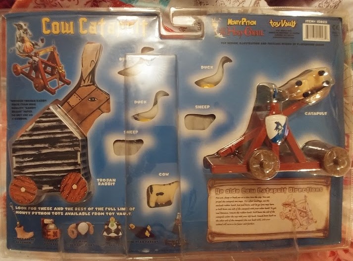 Herbie's World of Kitsch & Toys 🐄 Ye Olde Monty Python Cow Catapult Deluxe Set by Toy Vault 🐑