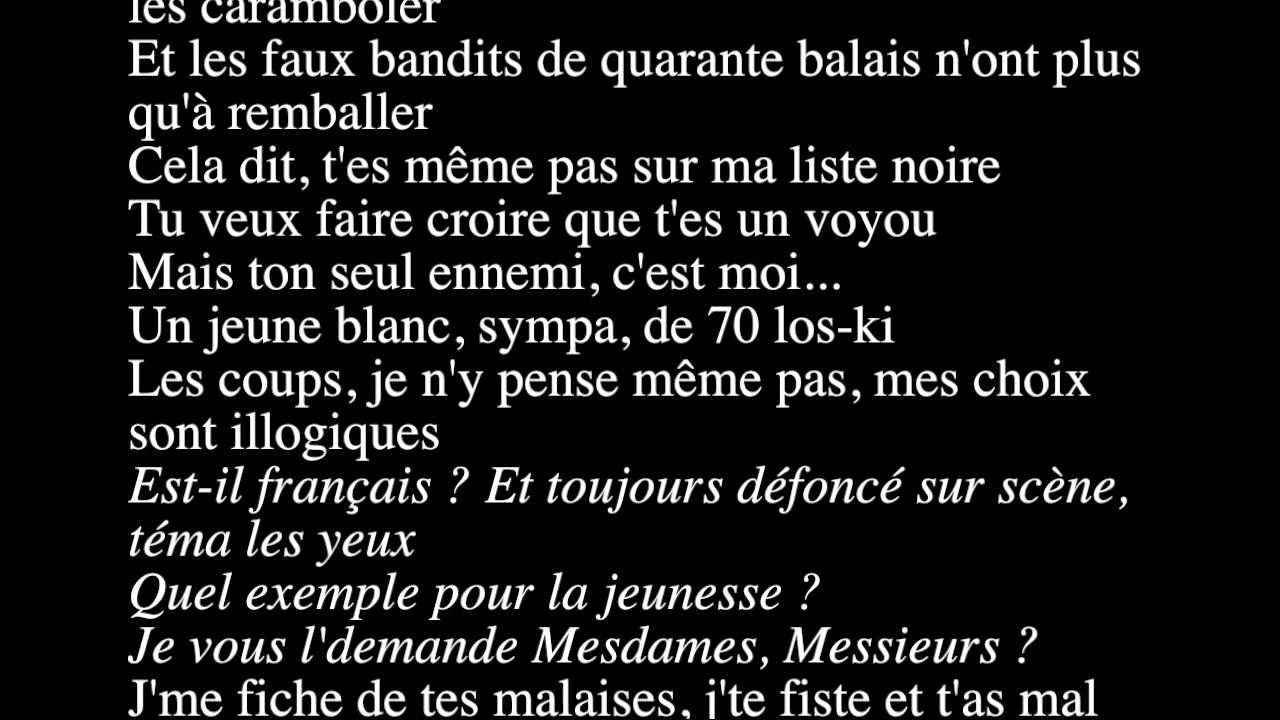 France News Collections Paroles Nekfeu france news collections blogger