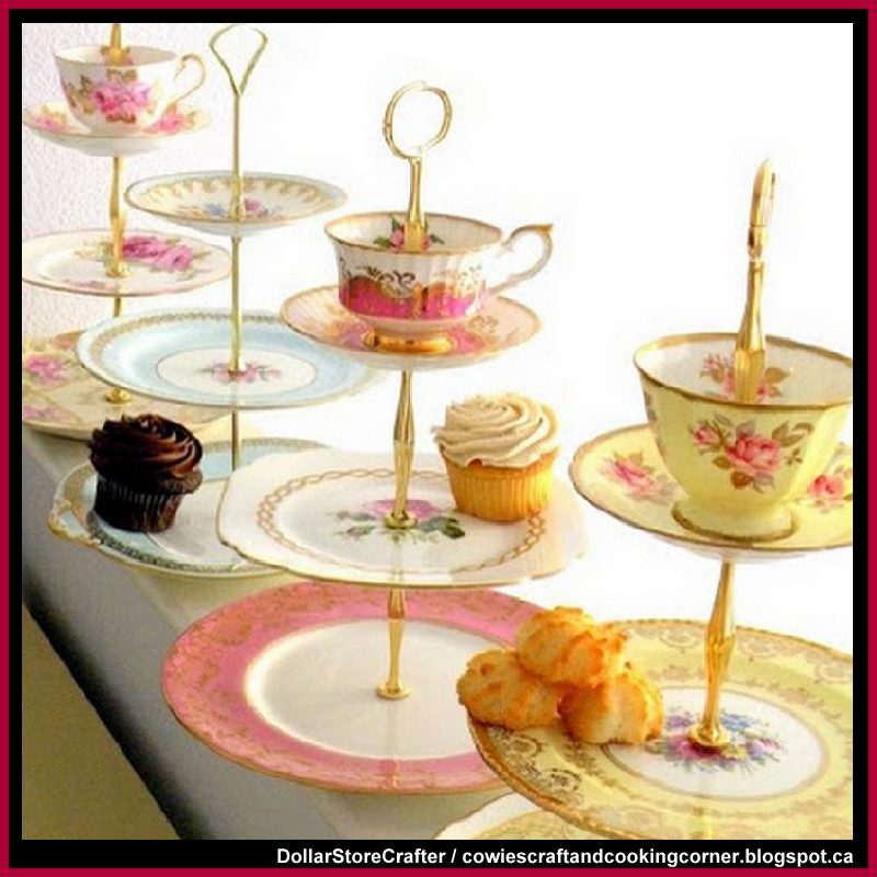 Dollar Store Crafter Turn Grandma's China Into Beautiful Tea Cup Cake