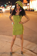 YELLOW STRIPES DRESS