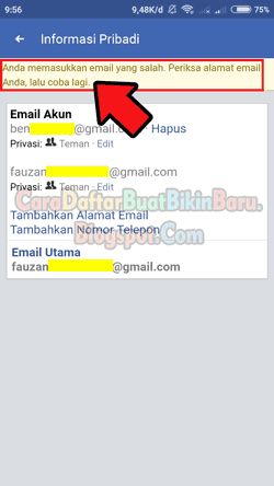 Ubah Hapus Email Utama Fb Cara Mengganti Email Facebook Di Hp Cara Daftar Buat Bikin Baru