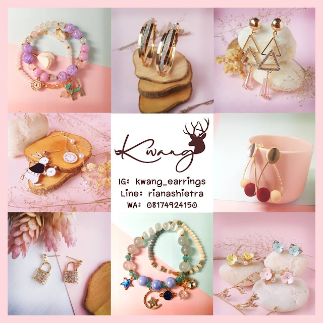 Dijual perhiasan imitasi impor trendi berkualitas KWANG EARRING, Toko Online Jakarta
