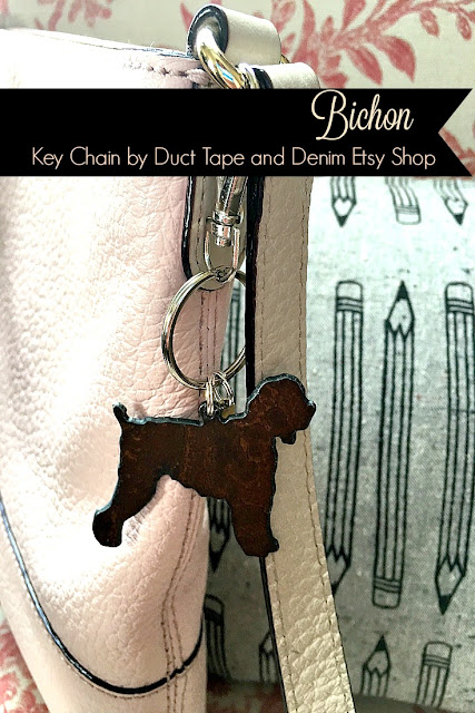 Bichon Key Chain