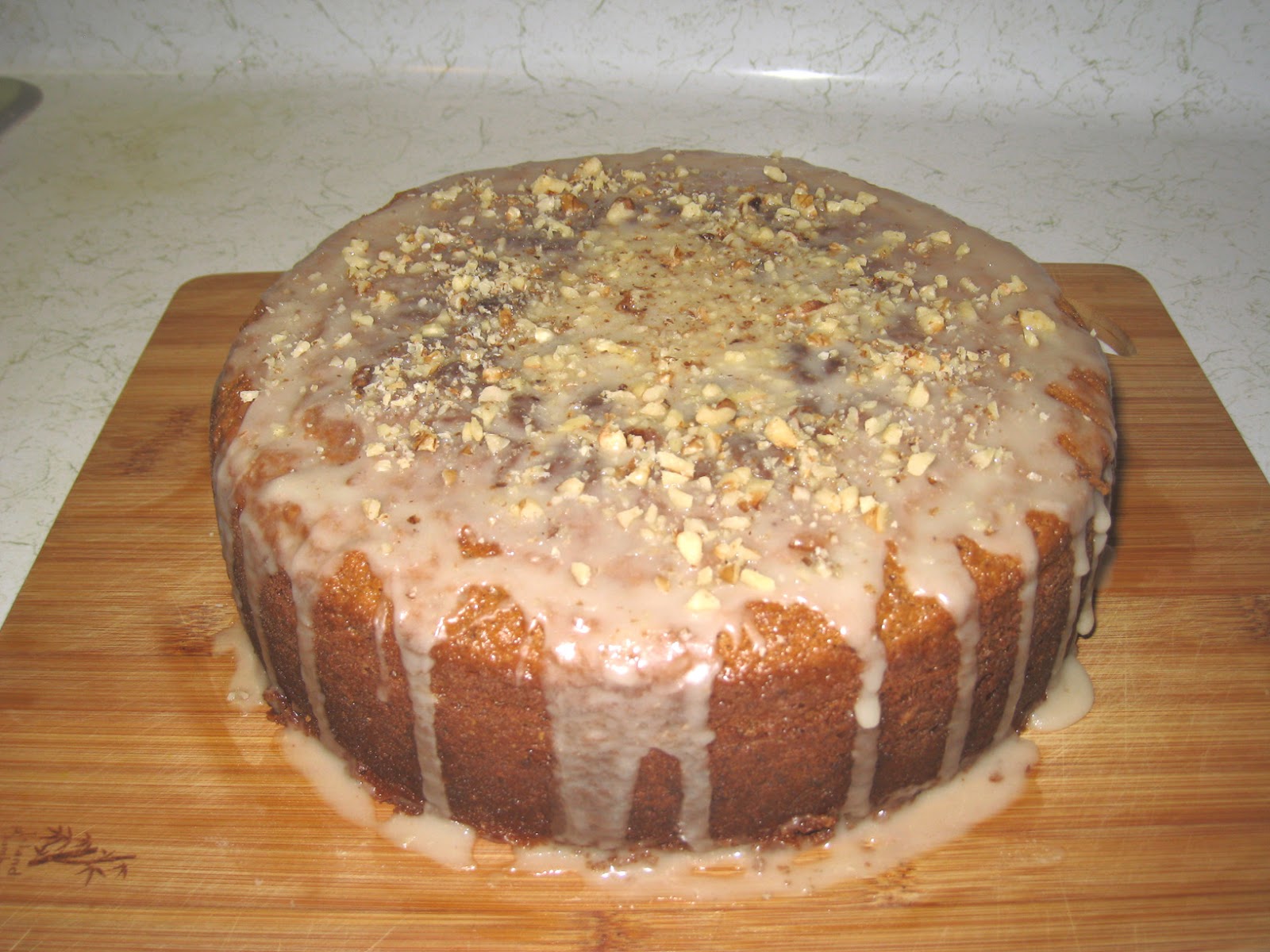 Cooking without a Net Nutmeg Cake with Cognac and Walnut Glaze