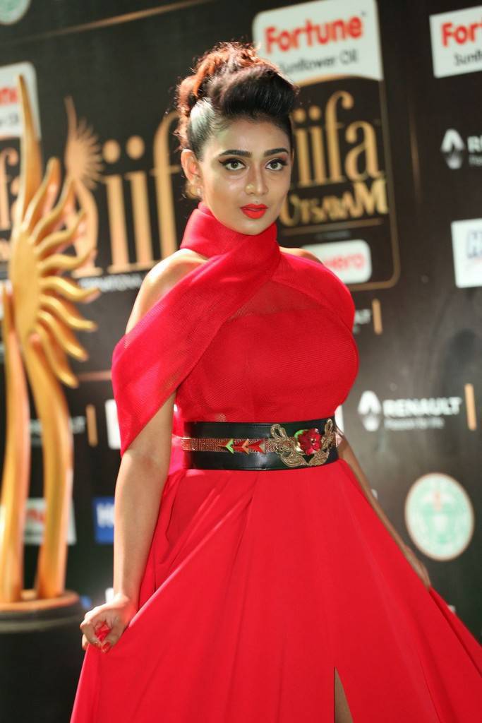 Tamil Actress Apoorva At IIFA Awards 2017 In Red Dress