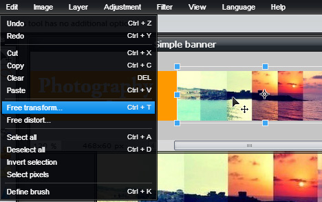 Creating a Banner with Pixlr Editor