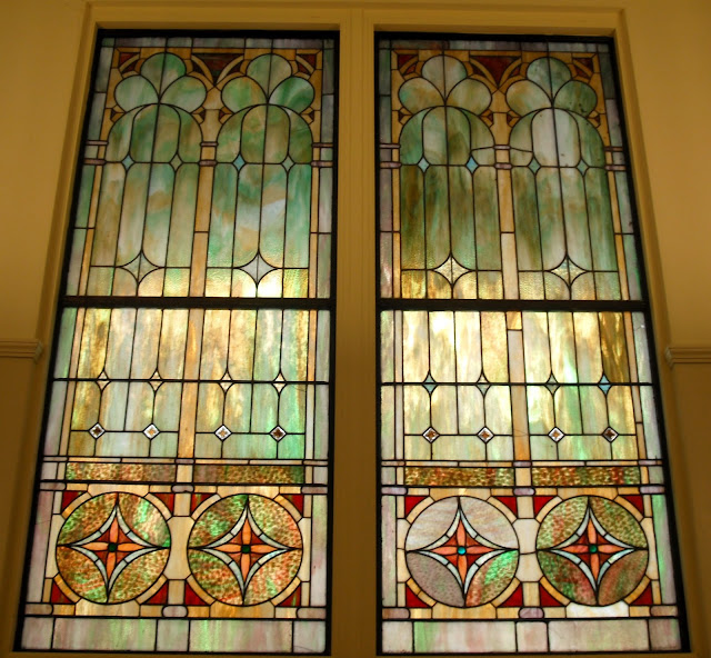 Historic LDS Architecture Stratford Ward Stained Glass Details