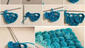 Cómo tejer punto cocodrilo al crochet - fotos y video