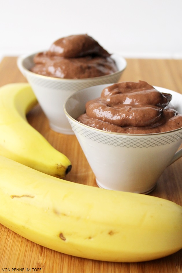 Penne im Topf: {Vegan} Schoko-Pudding aus Avocado und Banane