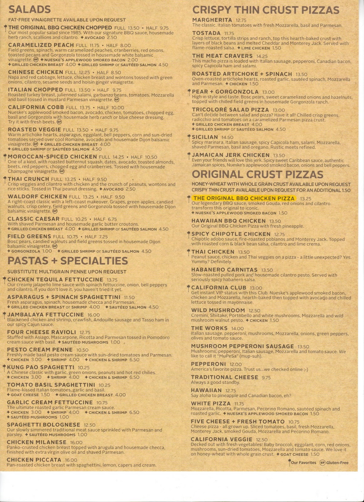 California Pizza Kitchen Westlake Village California Pizza Kitchen Westlake Village