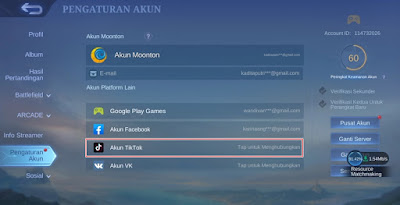 How to Bind Mobile Legends Account to Tiktok 4