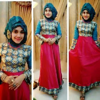 Gaun muslim elegan terbaru model masa kini untuk pesta