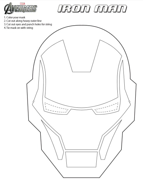 Printable Iron Man Mask To Color IronMan3Event Jinxy Kids Printable Iron Man Mask To Color IronMan3Event Jinxy Kids