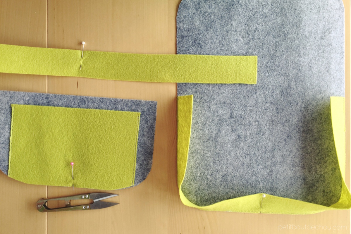 DIY 10minute Felt Clutch Bag Petit Bout de Chou