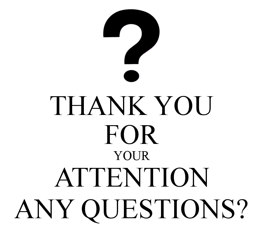 Attention question. Thank you for your attention any questions. Thank you for your attention. Thanks for your attention any questions. Question надпись.