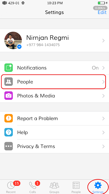 how to find Facebook hidden message from iPhone, iPad and iPod Touch.