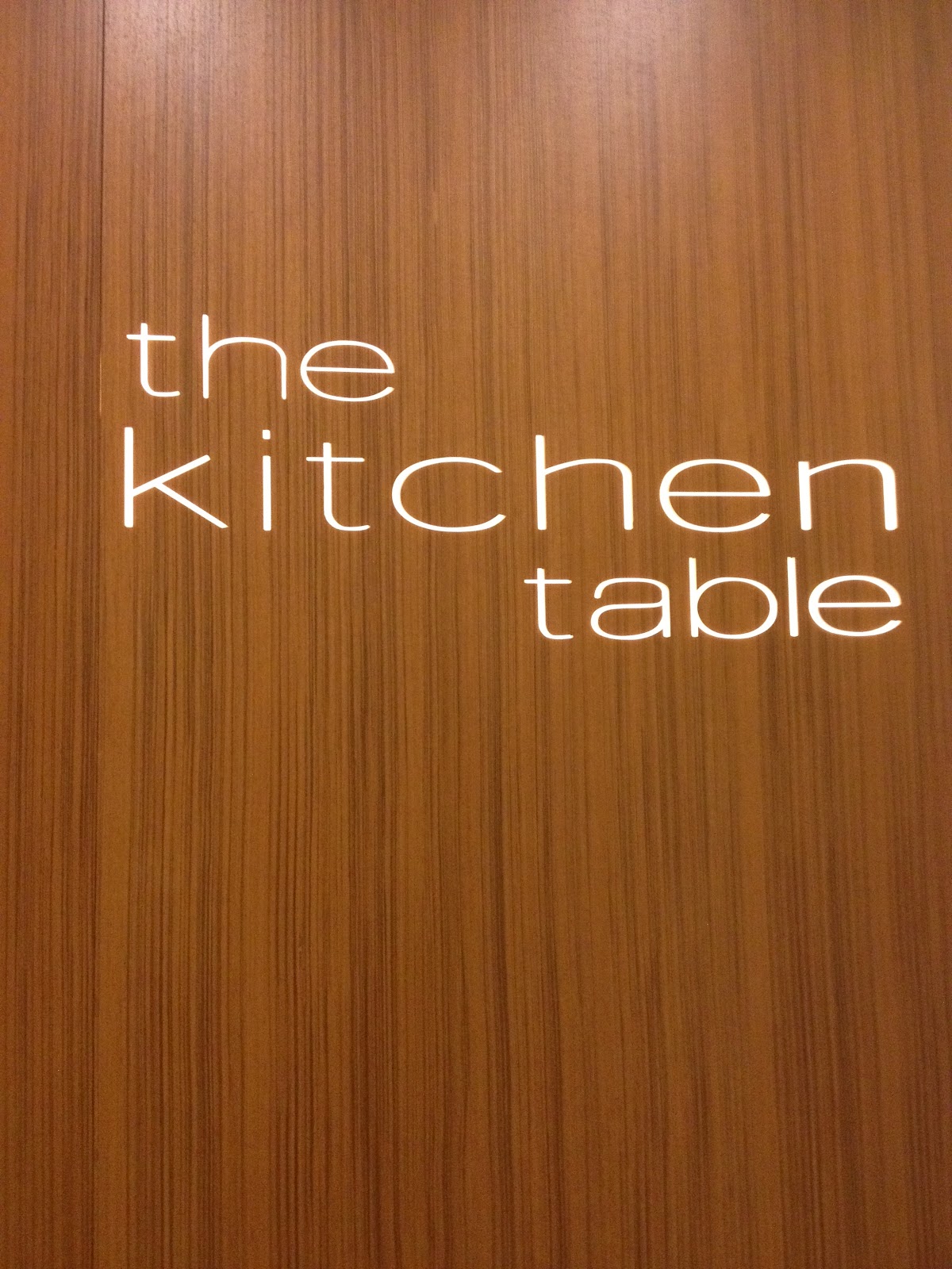 NaiNai WHotel Singapore The Kitchen Table