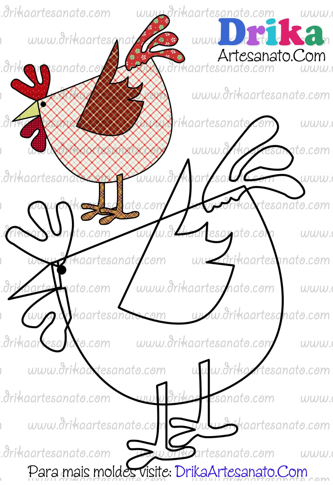 Raquel Rodrigues Artesanatos : Modelos de Galinhas com Molde