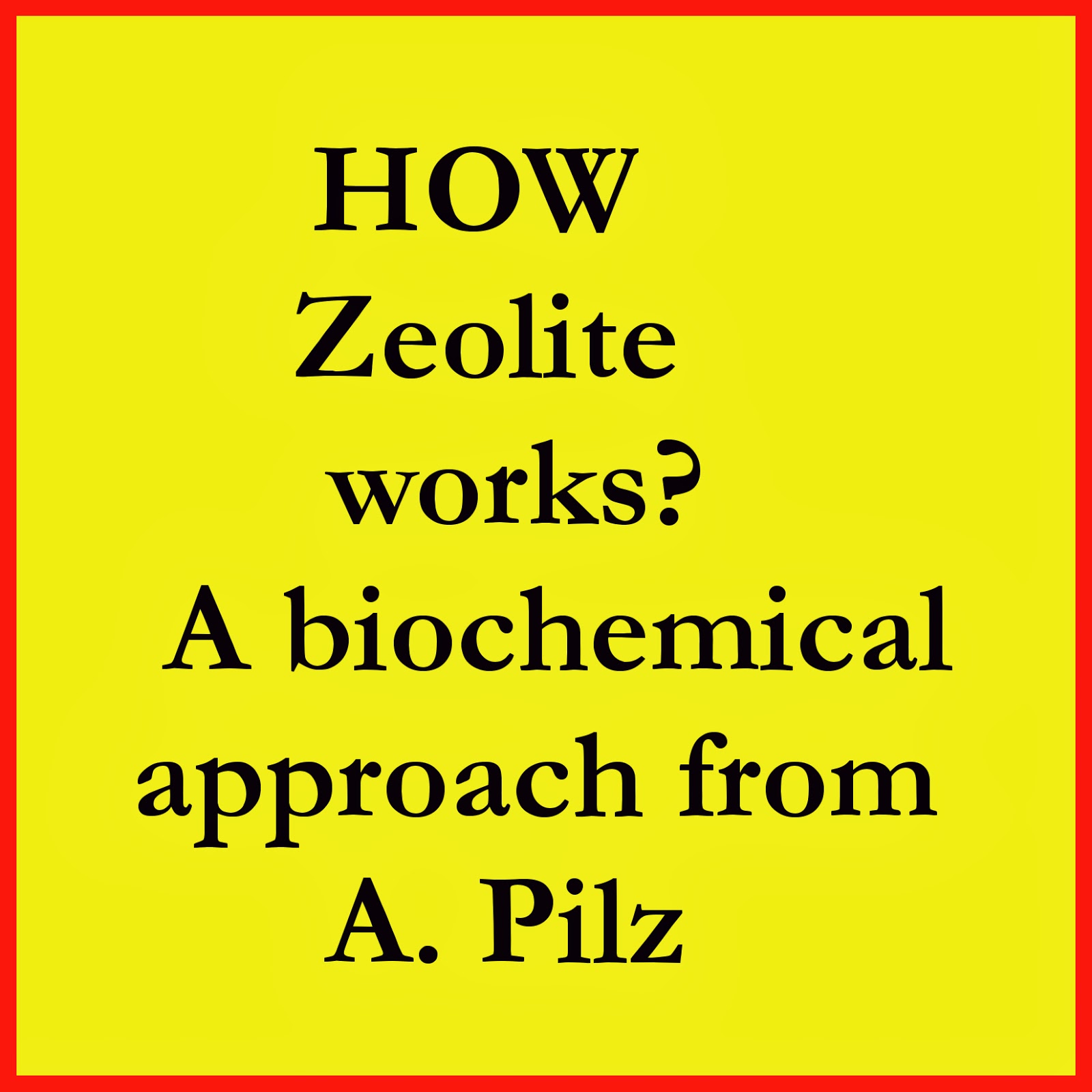 Dr. Pilz reef tank chemistry How Zeolite works