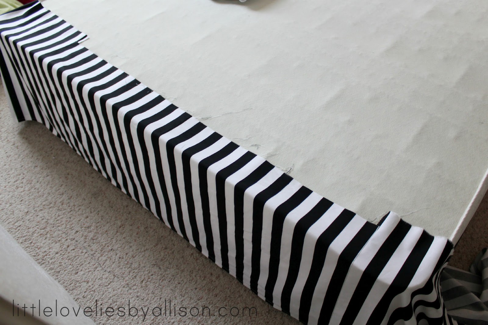 ...Sewing For Life... tutorial easy DIY bed skirt