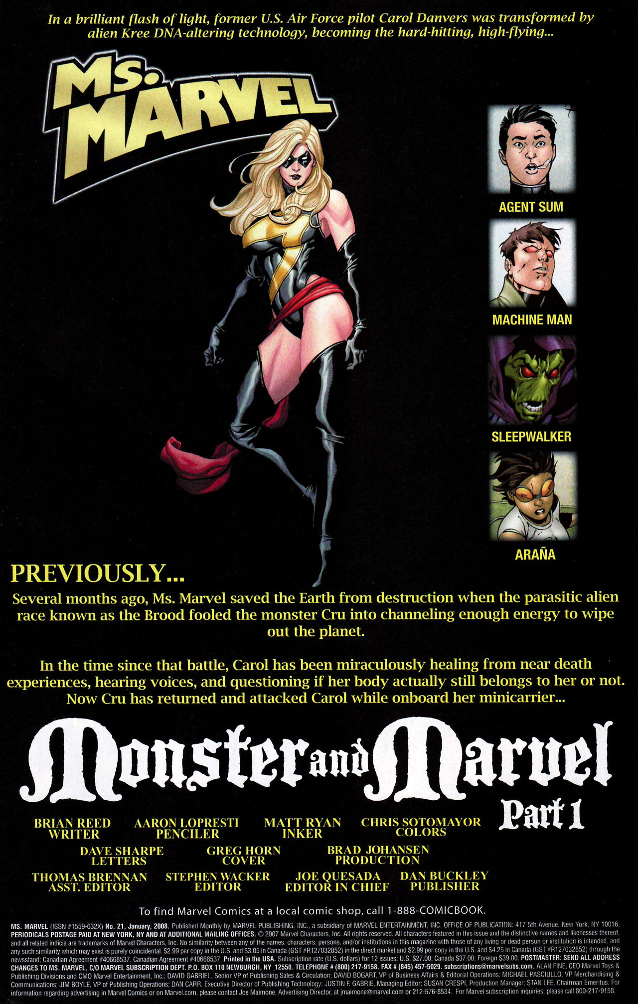 Read online Ms. Marvel (2006) comic -  Issue #21 - 2