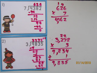  New Years Long Division Task Cards