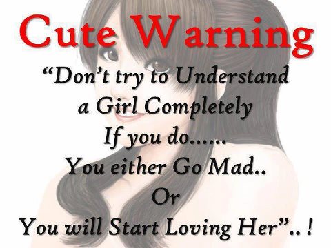 Cute Warning From A Girl - QUOTES and STORIES Cute Warning From A Girl - QUOTES and STORIES