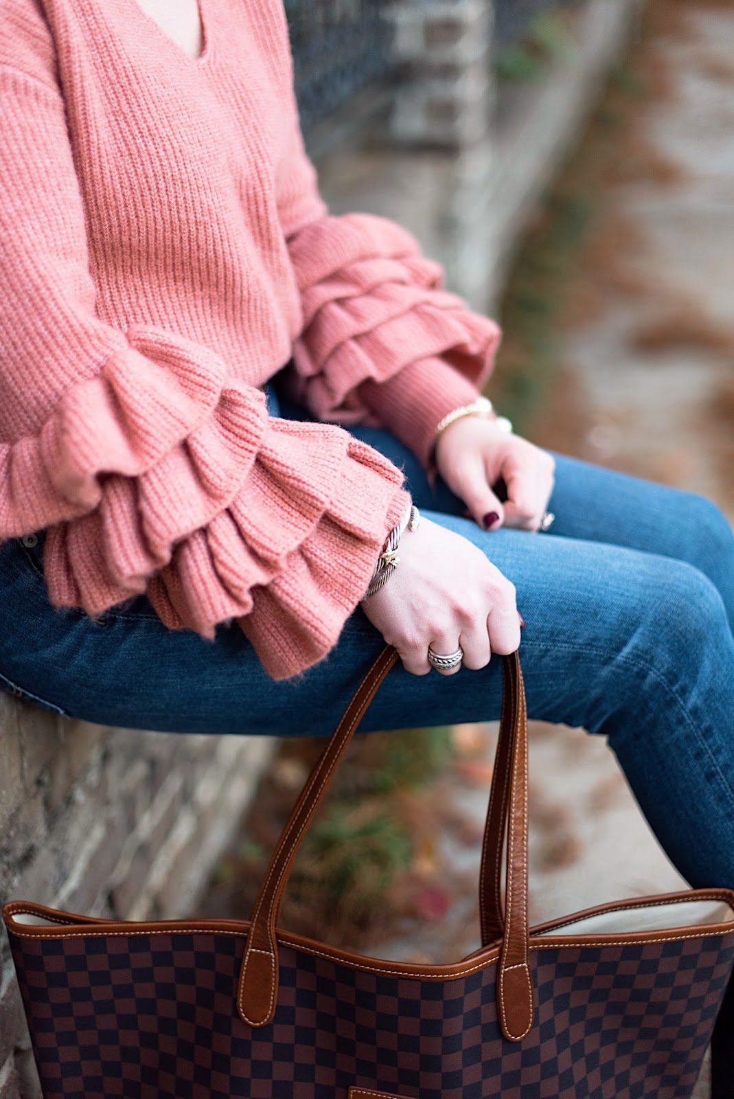Tiered Ruffle Sleeve Sweater - Something Delightful Blog