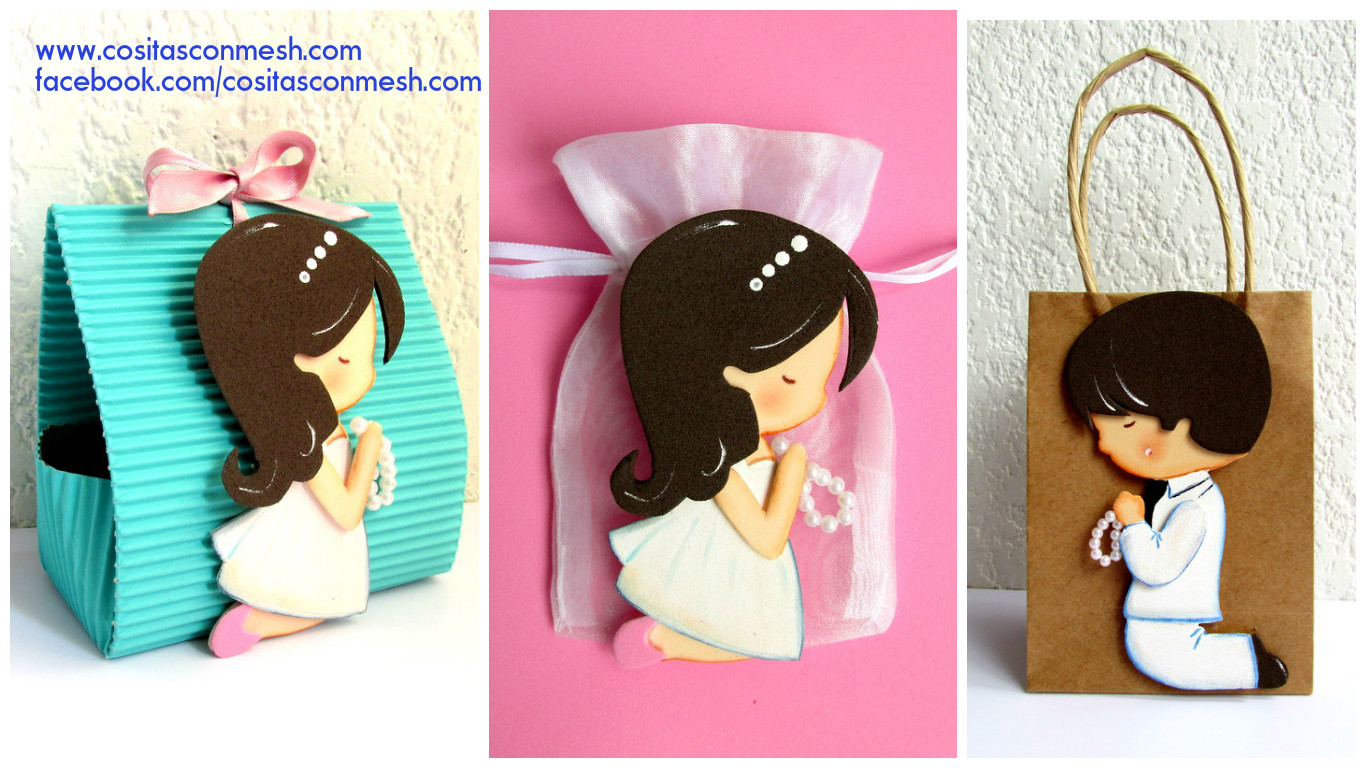 Cómo hacer souvenirs para primera comunión y bautizos cositasconmesh
