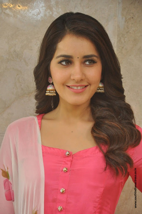 Raashi Khanna Stills At Tholi Prema Movie Success Meet
