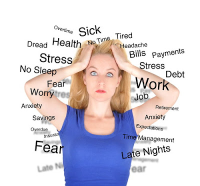woman with stress
