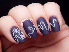 Undone - The Sweater Song nail art by @chalkboardnails