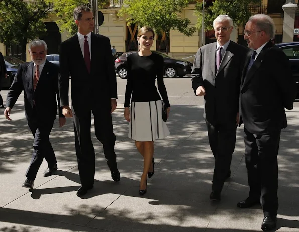 King Felipe and Queen Letizia of Spain preside over the plenary of the Spanish Royal Academy