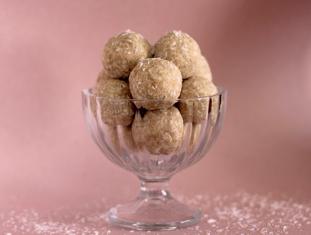 Healthy Coconut Shortbread Truffles - Desserts with Benefits