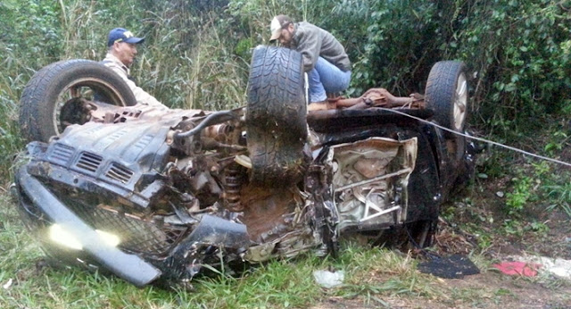 Acidente na 487 envolvendo Veículo da Saúde de Pitanga e caminhonete de Roncador