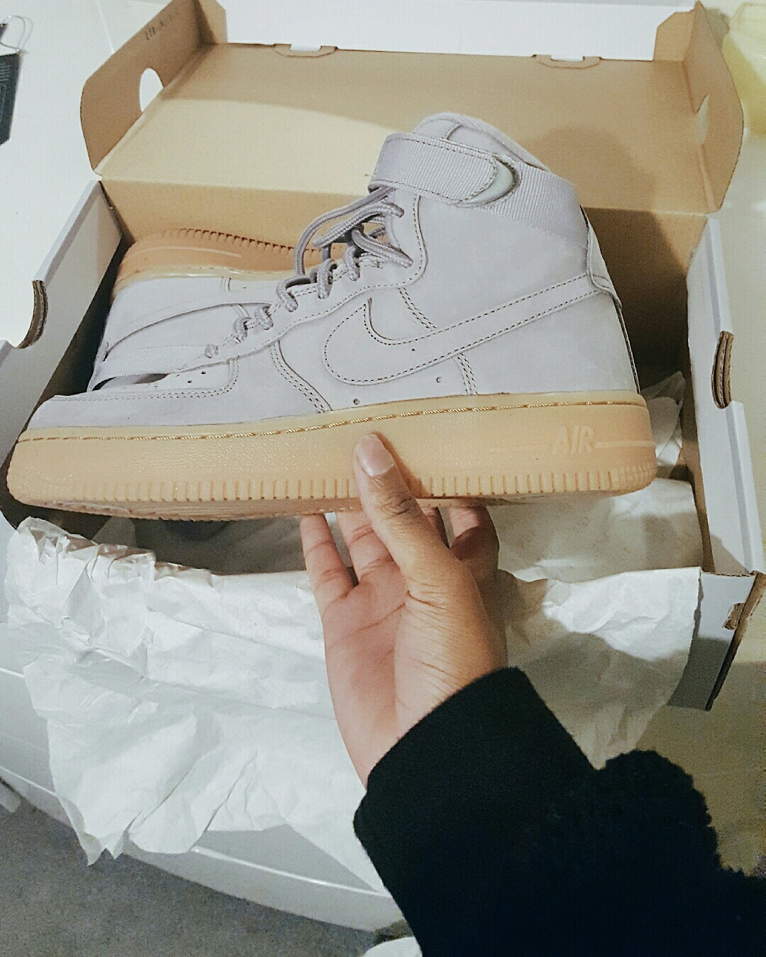 nike ivory gum sole air force 1