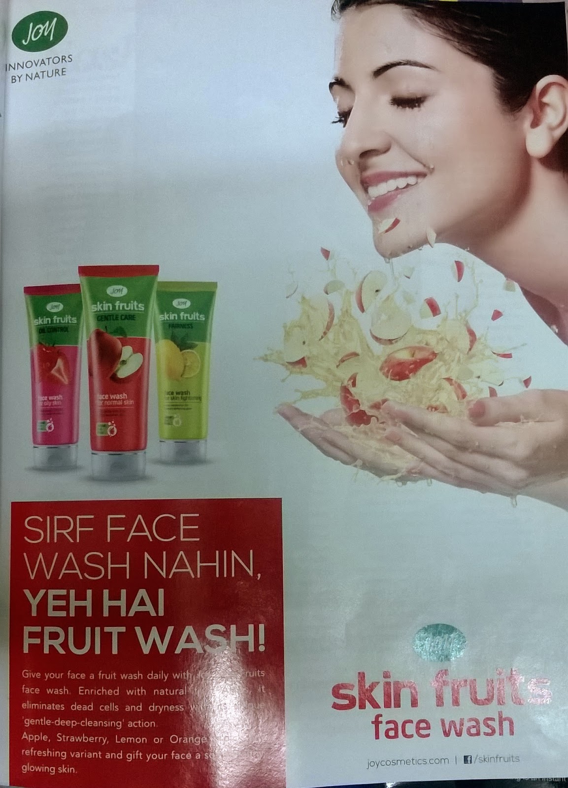 AdMad Marketing Analysis of Ad Print Media Ad Joy Skin Fruits Face Wash
